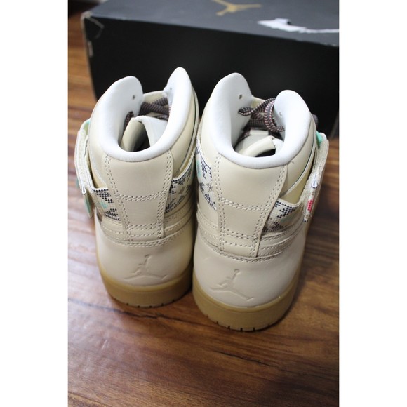 Mens Nike Air Jordan 1 Retro High Strap N7 Shoe Size 11 Cream AR4410-207 RARE main image 4